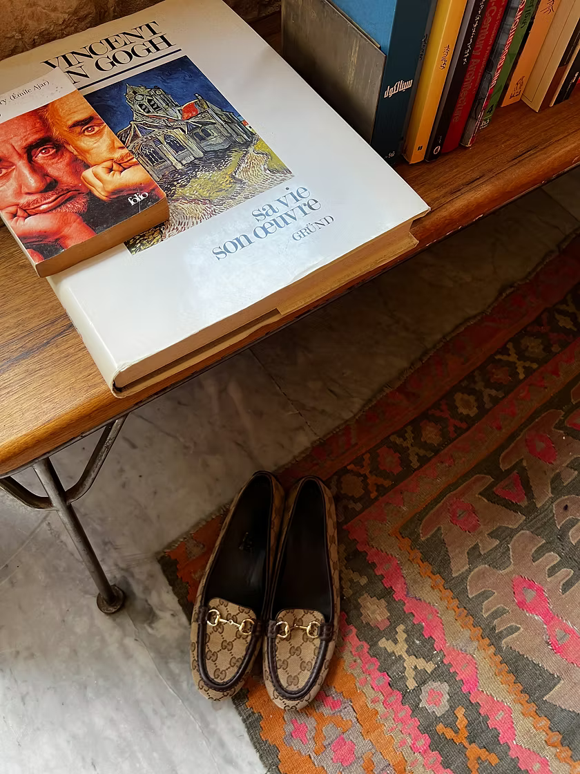 Vintage Gucci Horsebit Monogram Loafers