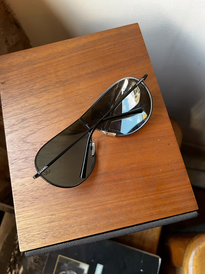 Vintage Chanel Y2K Rhinestone Sunglasses