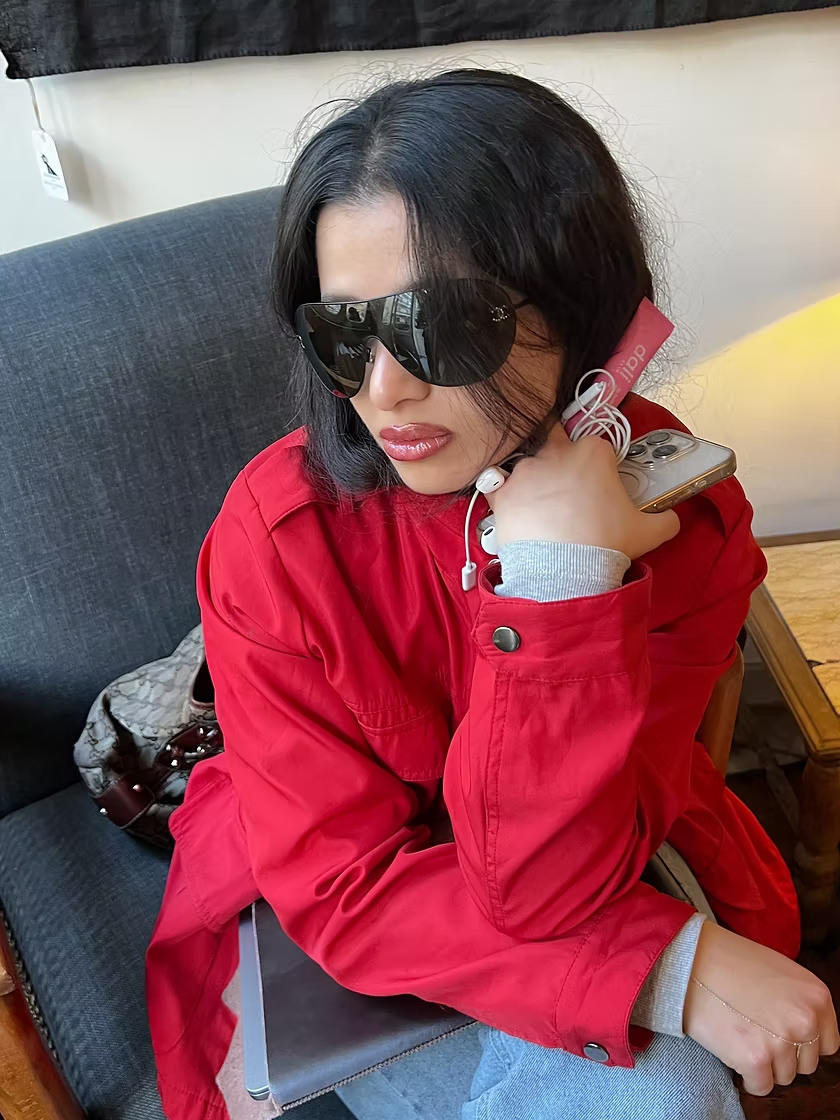 Vintage Chanel Y2K Rhinestone Sunglasses