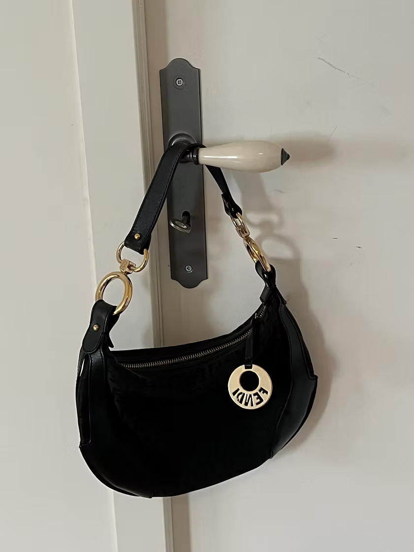 Vintage Fendi monogram shoulder bag