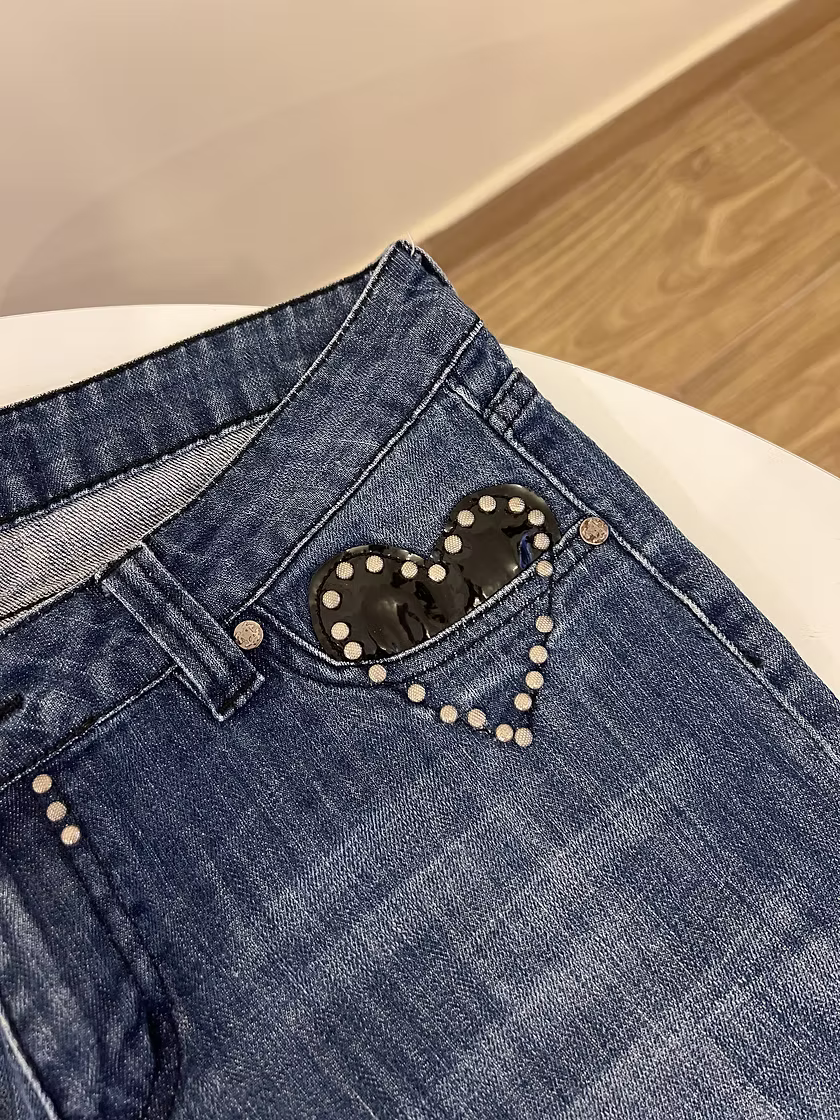 Vintage Roberto Cavalli Y2K heart jeans