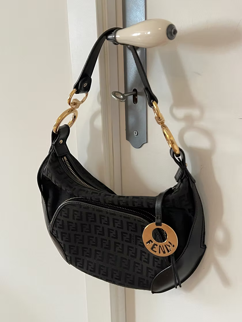 Vintage Fendi monogram shoulder bag