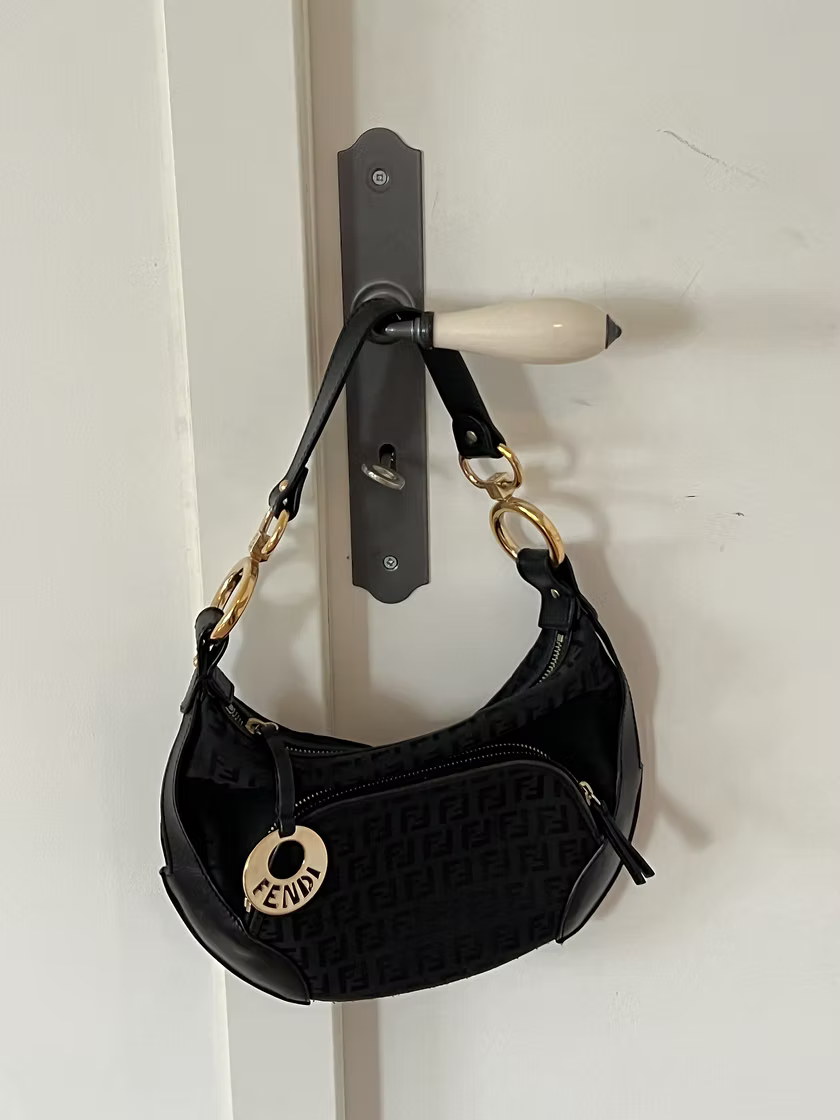 Vintage Fendi monogram shoulder bag