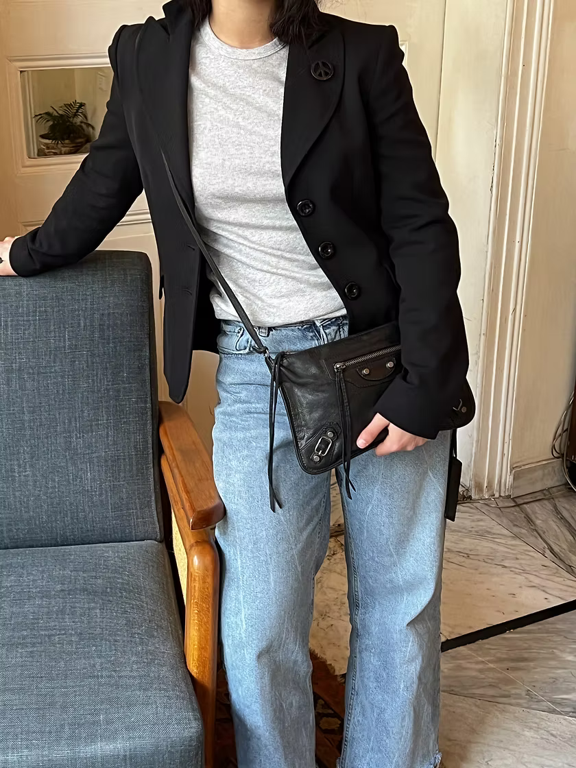 Vintage Balenciaga Classic City Clip Clutch Bag