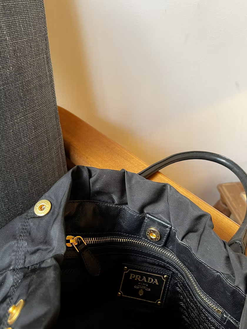 Prada Nylon / Leather Large Bag