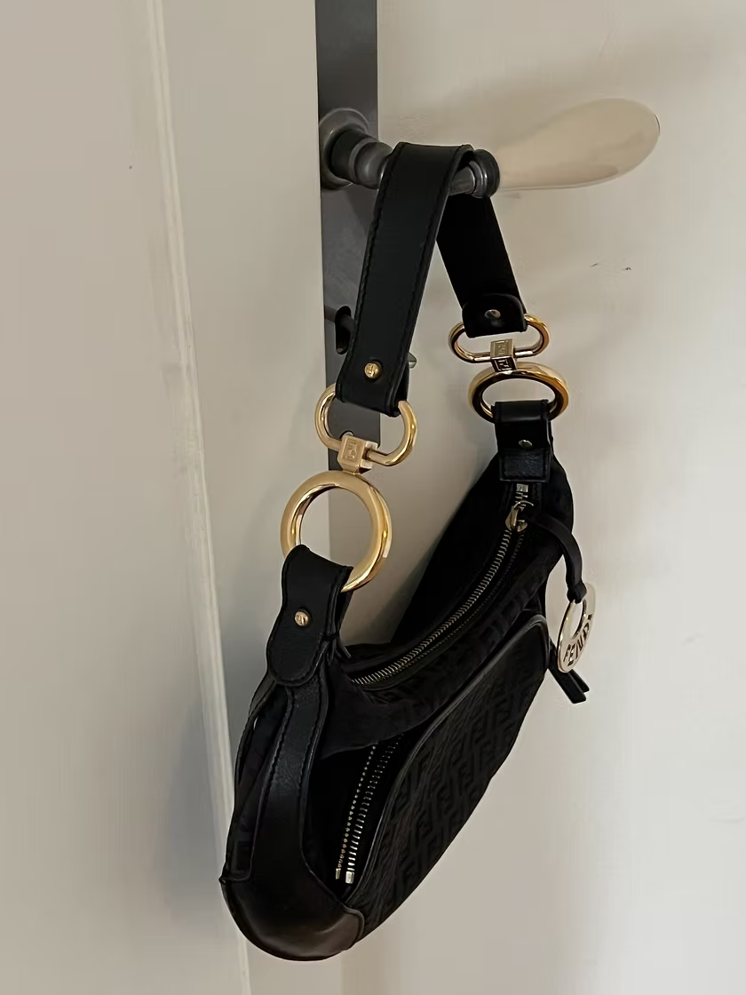 Vintage Fendi monogram shoulder bag