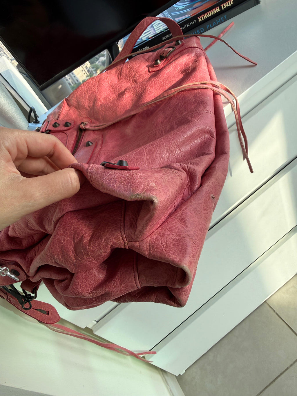 Pink Balenciaga City Bag