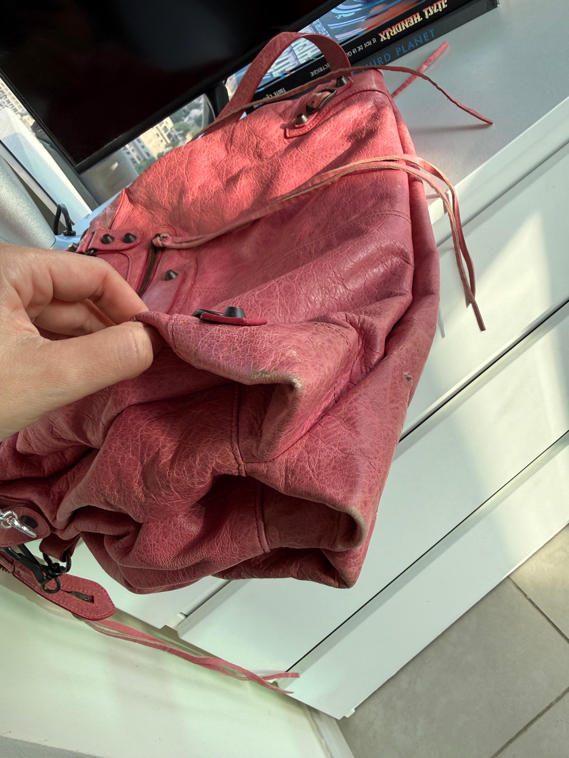 Pink Balenciaga City Bag