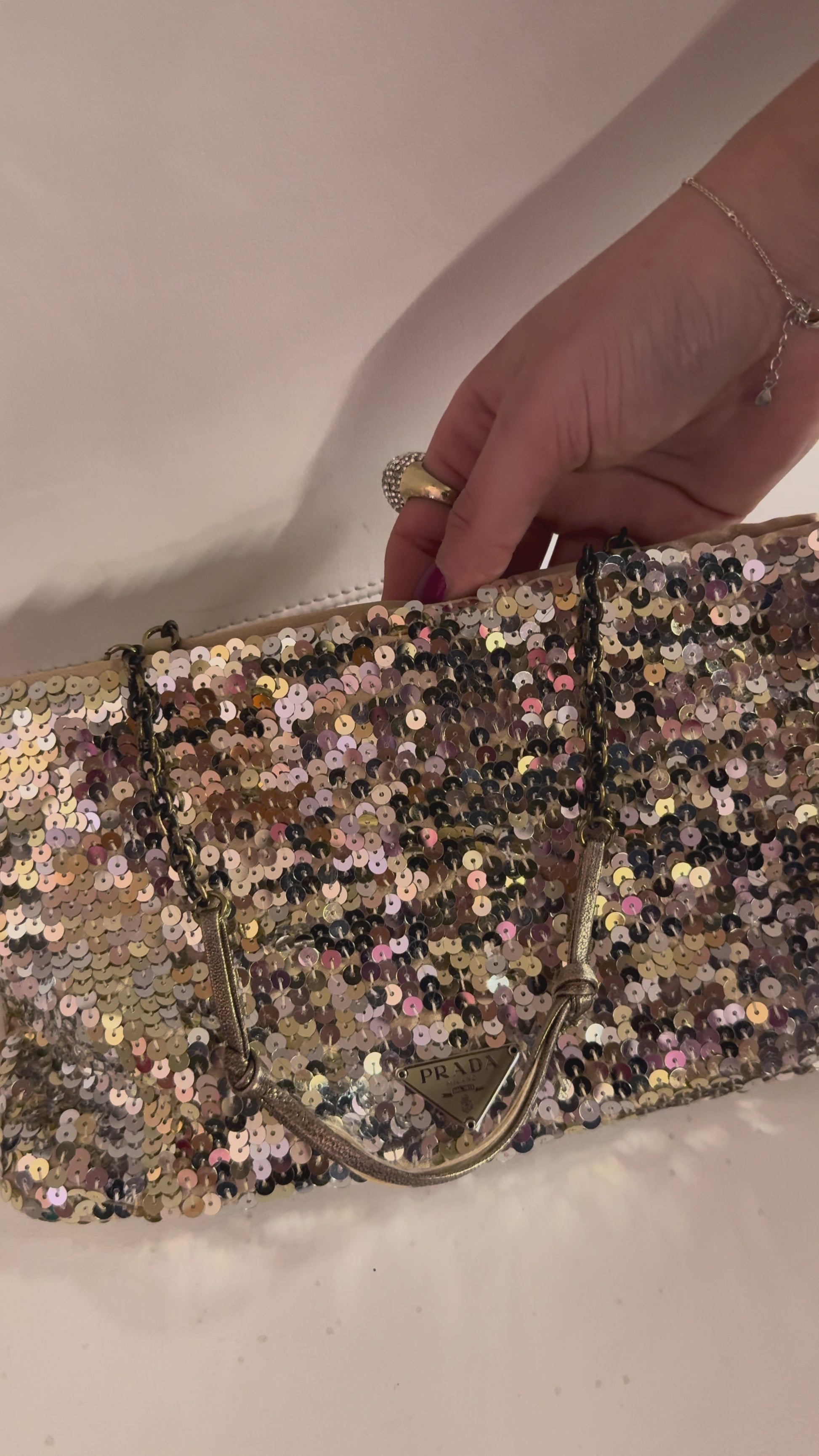 Prada sequin bag