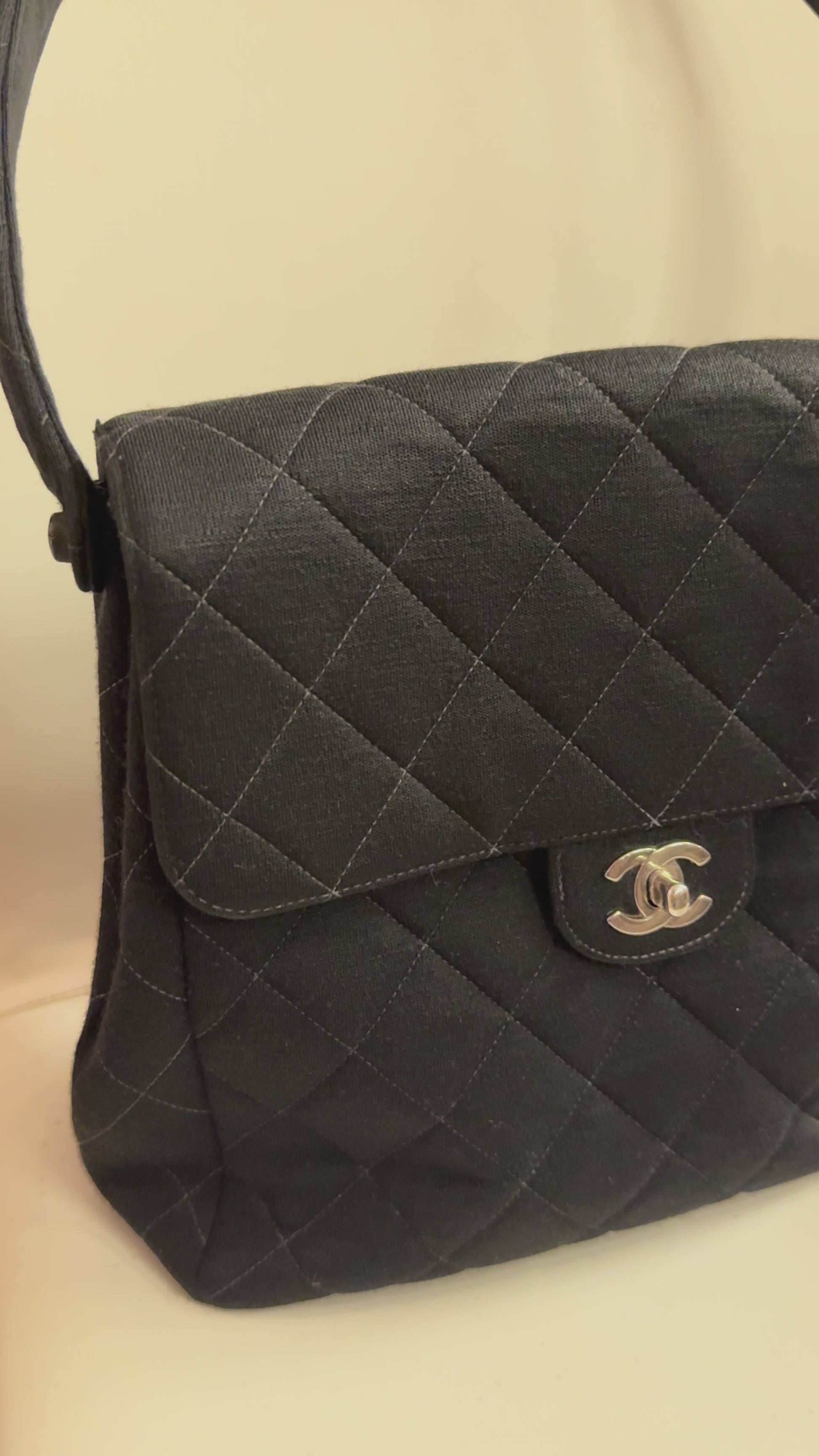 Rare 1996-1997 Chanel CC  double sided flap bag